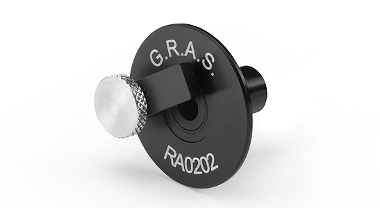 GRAS RA0202 Pistonphone Calibration Adapter for 1/4" Surface Microphone Sets
